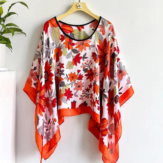 AUTUMN AMBIENCE SILK SHAWL