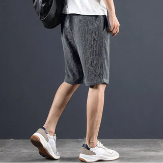 BREEZEFLOW COTTON LINEN SHORTS