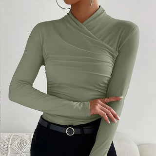 CELIA CROSS NECK TOP