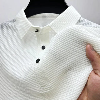 BRICADO SILK POLO SHIRT