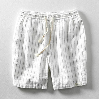 NATURAL THREADS LINEN SHORTS