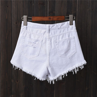 CURVY CHARM HIGH RISE DENIM SHORTS