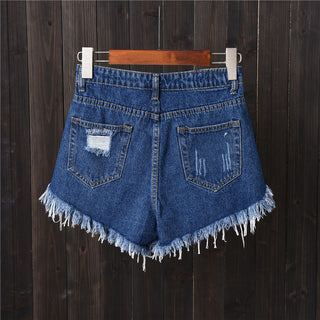 CURVY CHARM HIGH RISE DENIM SHORTS