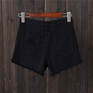 CURVY CHARM HIGH RISE DENIM SHORTS