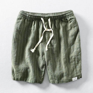 NATURAL THREADS LINEN SHORTS